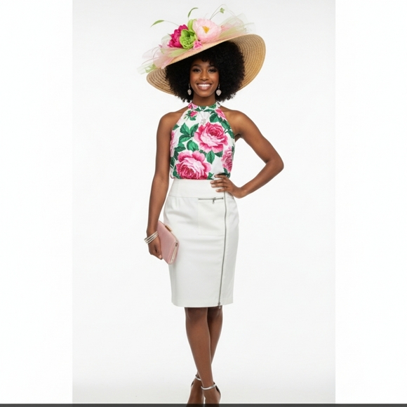 Ralph Lauren Black Label Dresses & Skirts - RALPH LAUREN BLACK LABEL Womens 4 zipper ivory pencil skirt